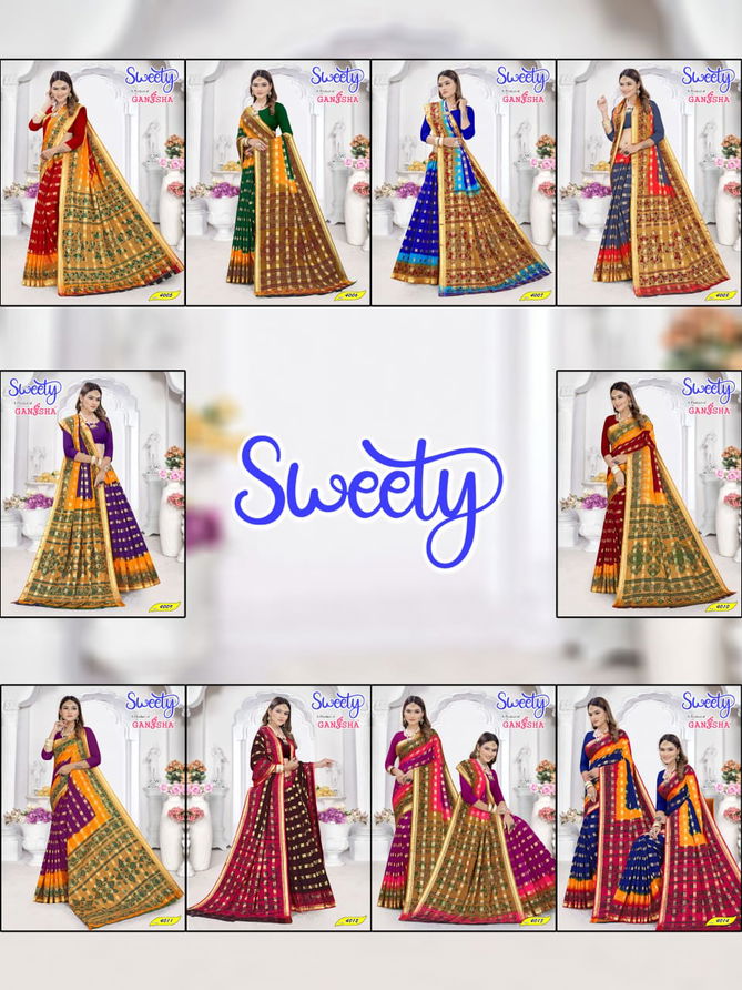 Sweety Vol 4 By Ganesha Cotton Printed Sarees Wholesale Shop In Surat